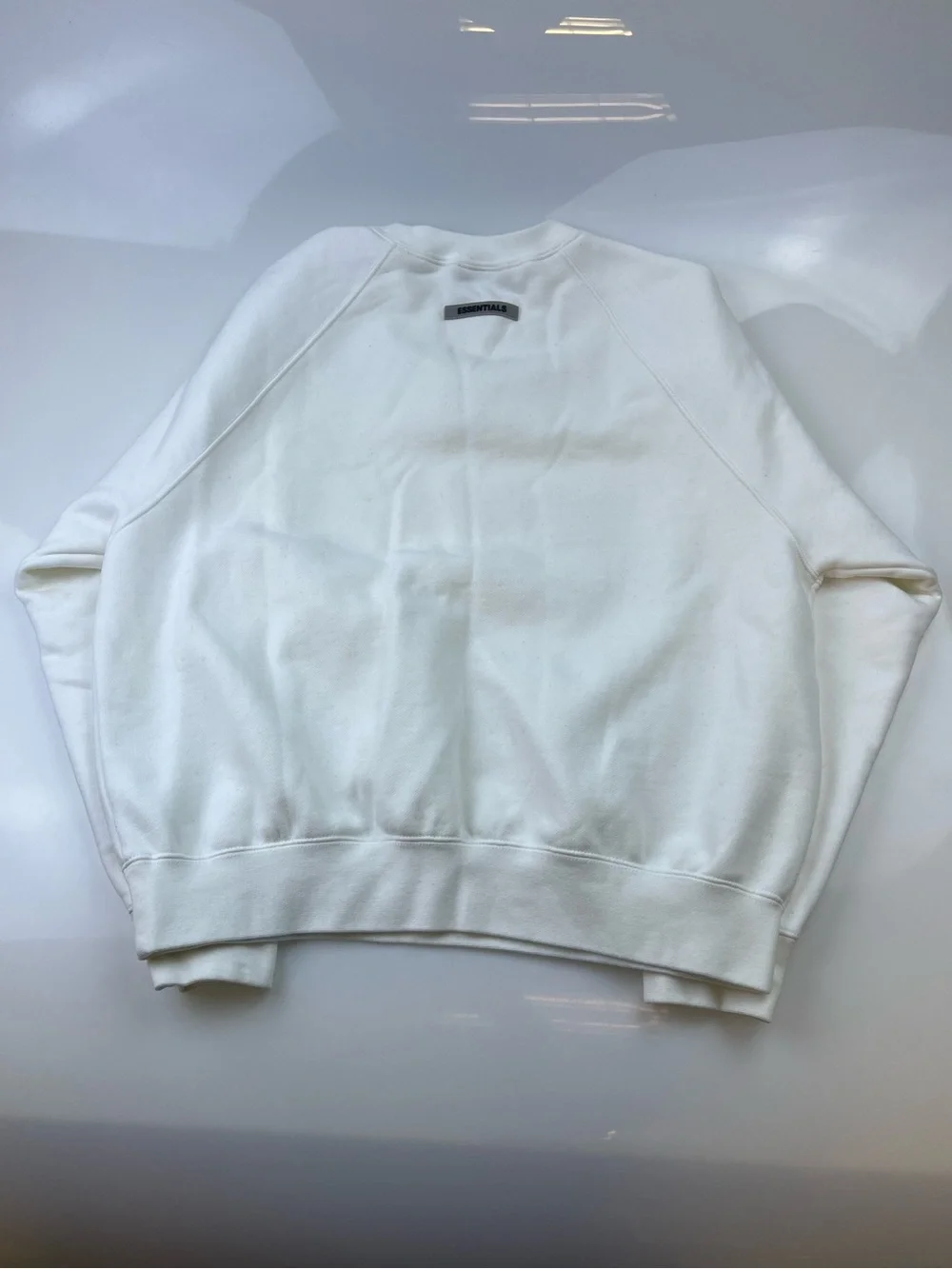 Essentials White Fleece Sweater N257-3